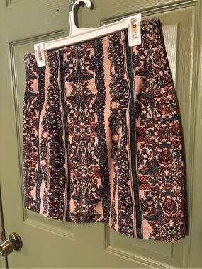 Free People-Corduroy Patterned Mini Skirt